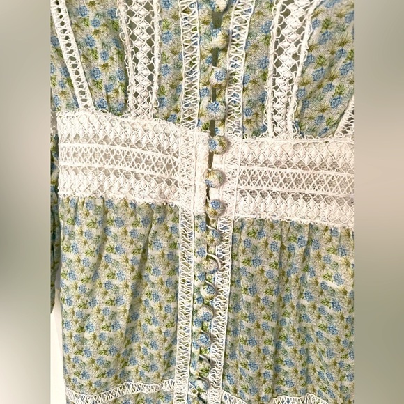 Temptation Positano classic Positano linen blend maxi dress cashmere green - Picture 7 of 8